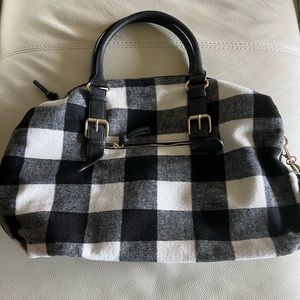 Plaid weekender bag